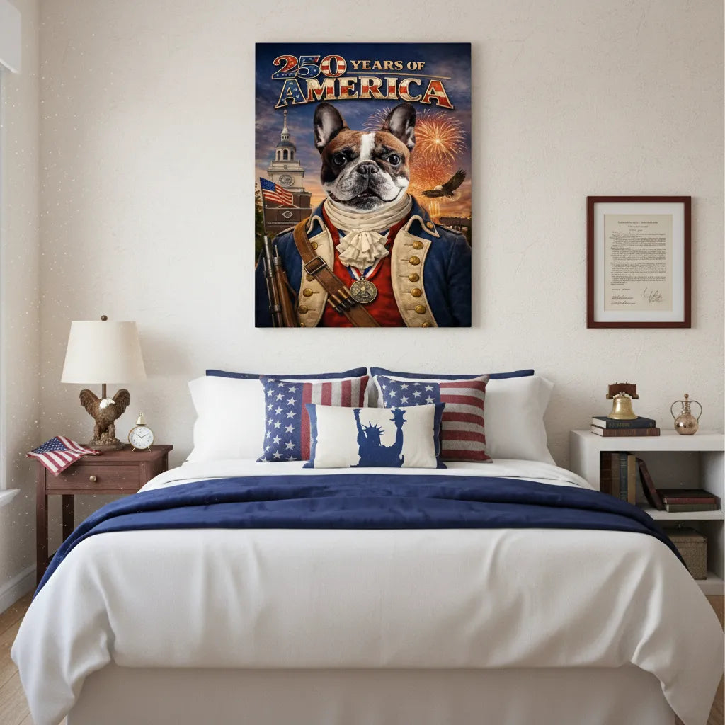 250th America - Pet's Portrait Canvas Poster