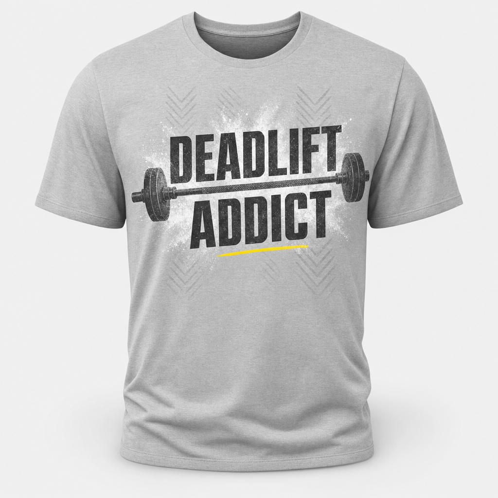Deadlift Addict Chalk-Bar Tee - T-Shirt - All over printed 831eb095-e571-4dd2-8d34-d551bd18305e.png