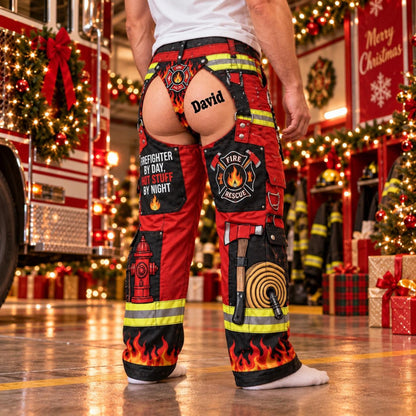 Personalized Firefighter Pajama Pants: Custom Name Faux Bottom Cutout Gag Gift 837df63d-5df5-4c8c-ae4e-6aa70f995e82-2.jpg