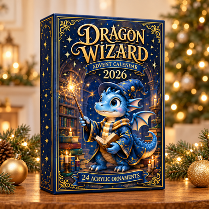 Dragon Wizard Advent Calendar 2026 - 24-Day Festive Countdown, Acrylic Charms Blind Box - Gift For Dragon Lovers 839a0a11-9692-4a7d-9c80-f83991f3ecff-wizard-dragon-box.png