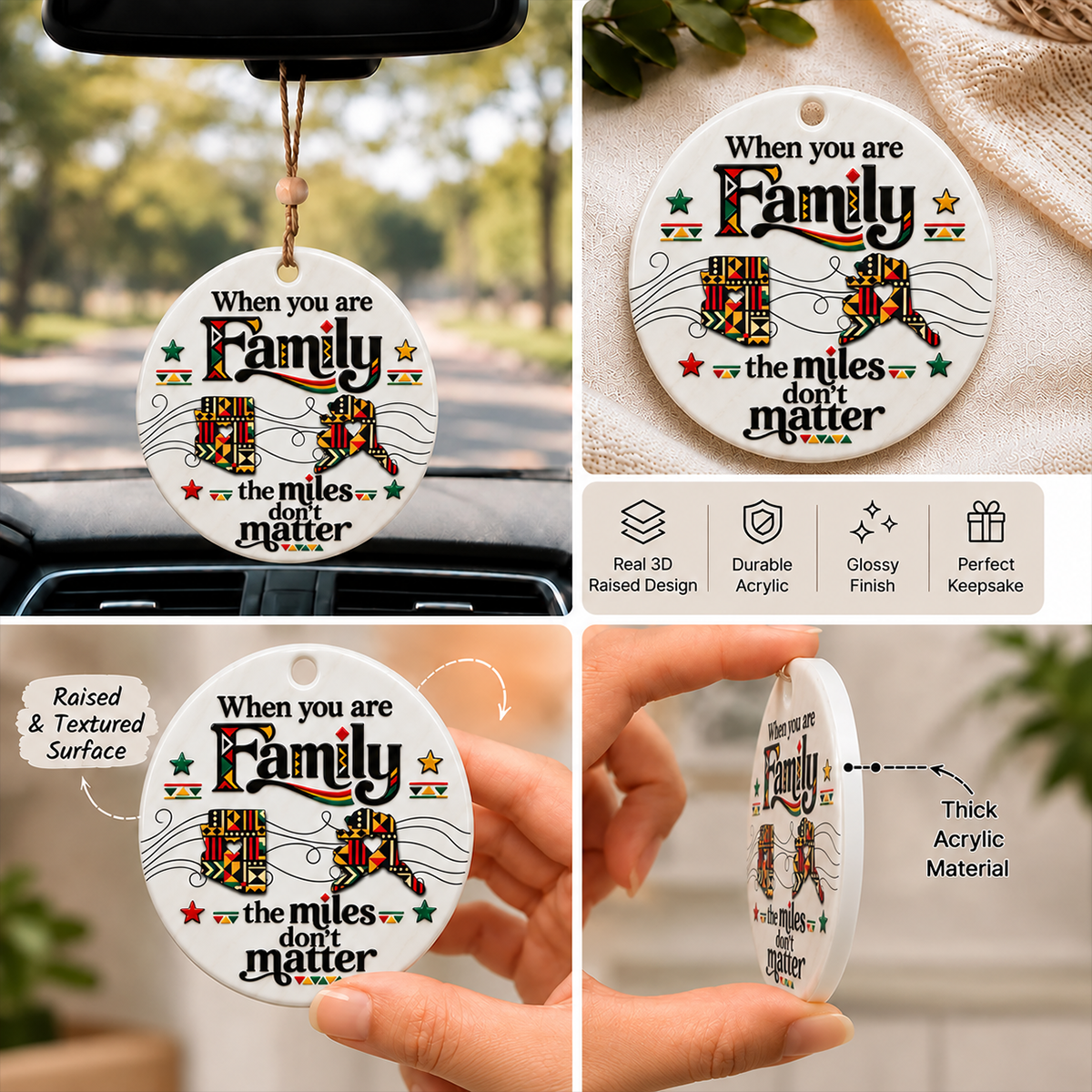 Tribal Pattern Family - Personalized Real 3D Raised Ornament 8416360a-160c-460b-b177-9f27ce8dd1da-5.png