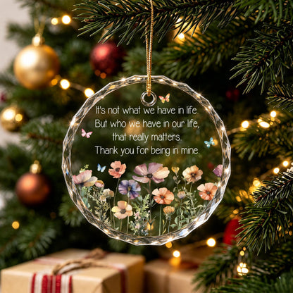 Wildflower Best Friend Ornament, Custom Bestie Glass Keepsake, Friendship Thank You Gift for Women, Soul Sister Christmas Gift, BFF Decor 8494e881-5241-46b9-89f5-6fd527ec3ff7-2.jpg
