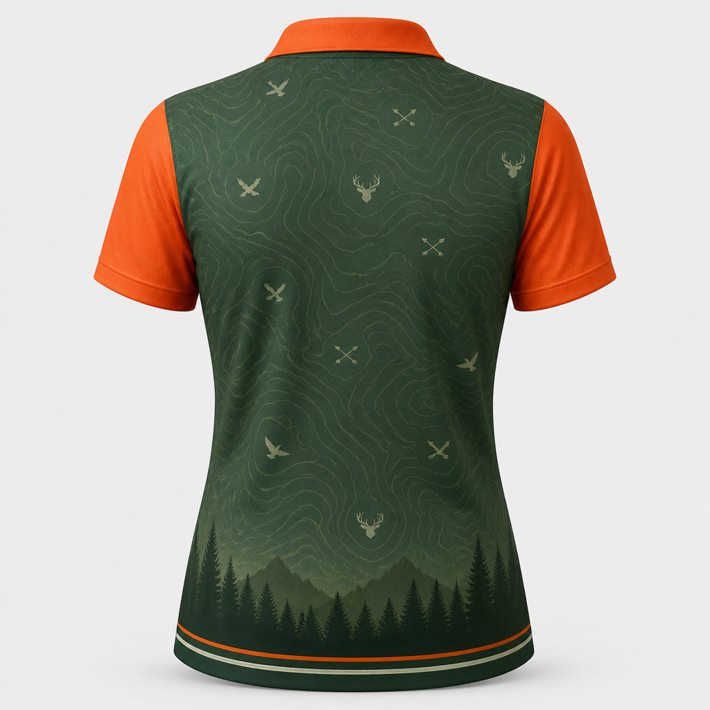 Weekend Forecast Hunting – Women’s AOP Polo - Polo shirt - All over printed 857f63c1-023e-46cf-b612-4ea80704deb3.jpg