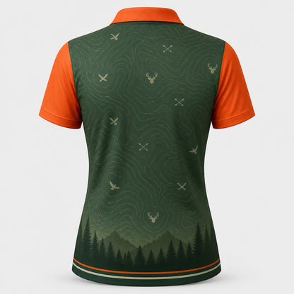 Weekend Forecast Hunting – Women’s AOP Polo - Polo shirt - All over printed 857f63c1-023e-46cf-b612-4ea80704deb3.jpg