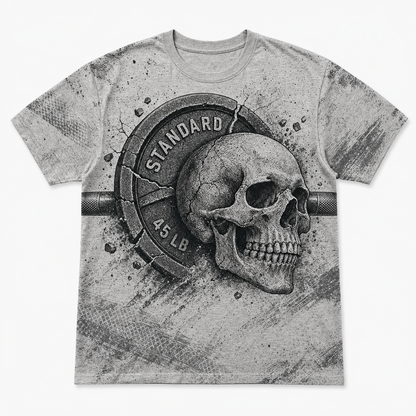 Skull x 45 LB Plate Gym Tee - T-Shirt - All over printed 858a7ac3-da92-43dc-adef-2ebd9f54642e.png