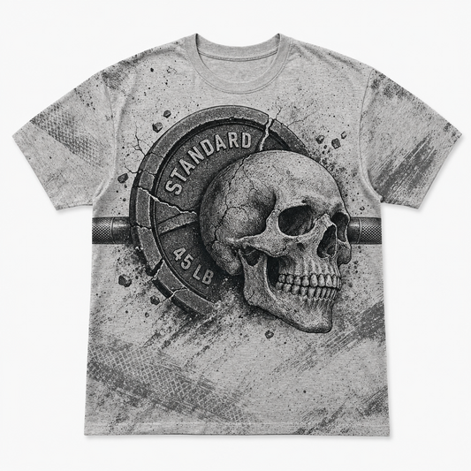Skull x 45 LB Plate Gym Tee - T-Shirt - All over printed 858a7ac3-da92-43dc-adef-2ebd9f54642e.png
