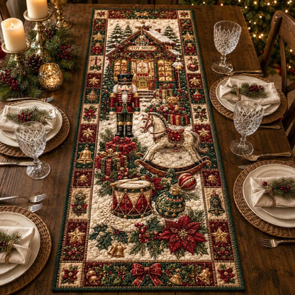 Christmas Quilted Table Runner, Holiday Winter Dining Table Decor, Festive Winter Table Centerpiece, Festive Farmhouse XmasHome Decoration 85acbeab-5a7a-4c7f-80cd-00407650f86b-1.jpg