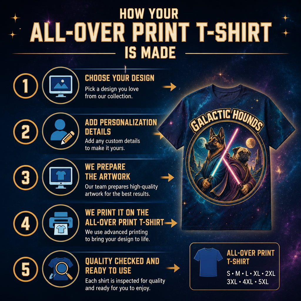 Galactic Hounds – Space Guardians Tee - How it is made