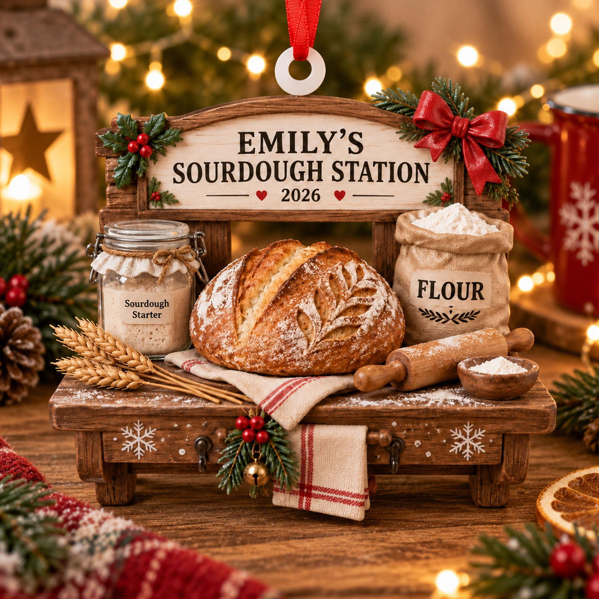 Personalized Sourdough Station Christmas Ornament 2026, Custom Name Bread Baker Starter Keepsake, Baking Lover Gift Tree Decoration 862ef9a8-5b54-4b3c-a510-4003e67e0977-3.jpg