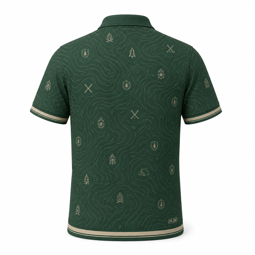 One Happy Camper Personalized AOP Polo - Personalized Polo shirt - All over printed 866c7769-bf08-4a4e-92ef-c6e4fac3f8ed.jpg