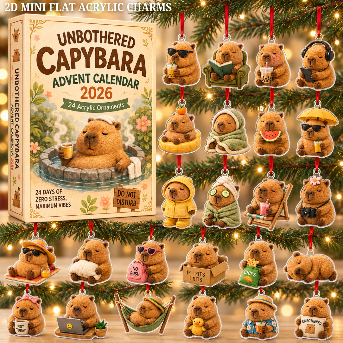 Unbothered Capybara Advent Calendar 2026 - 24-Day Festive Countdown, Acrylic Charms Blind Box - Gift For Capybara Lovers 8670a2d2-ac4f-4406-b824-d77ce58b6bf8-capybara-text.png
