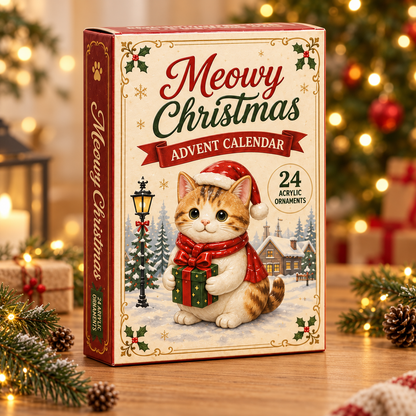 Meowy Christmas Advent Calendar 2026 - 24-Day Festive Countdown, Acrylic Charms Blind Box - Gift For Cat Lovers 86adb5b0-8ade-4b51-8a09-663400b90c9d-meowy-box.png