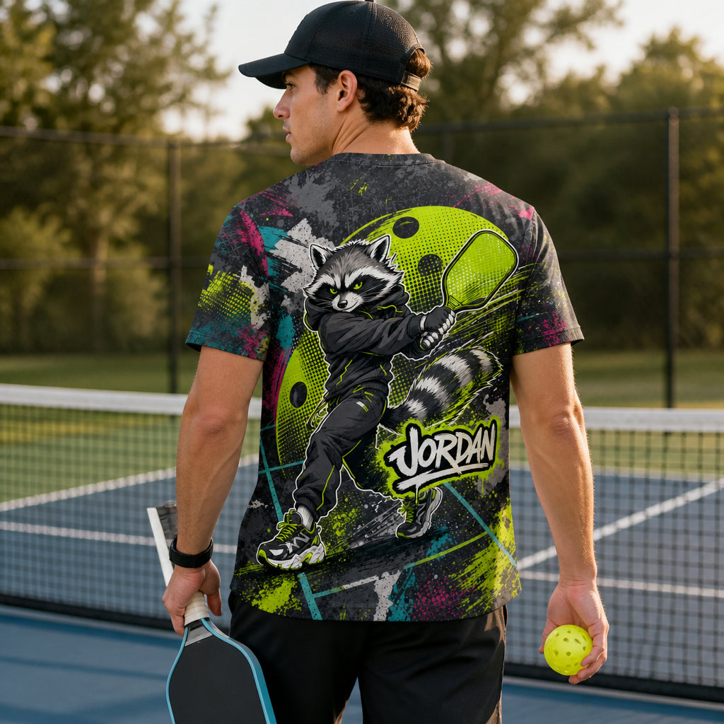 Graffiti Pickleball Team Tee — Custom Name & Team - Personalized T-Shirt - All over printed 86bdce2d-41c8-4470-bb11-584a13371edc.jpg