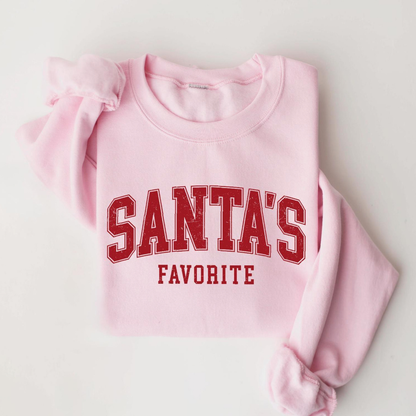 Santas Favorite Christmas Sweatshirt, Christmas Shirt, Womens Christmas Shirt, Christmas Gift, Funny Christmas Shirt, Festive Holiday Gift 873bcee1-e499-49c7-9a9f-e17eefcf75e2-2.png