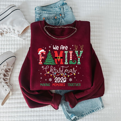 2026 Christmas Crew Sweatshirt, We Are Family Christmas, Family Christmas Tops, Festive Holiday Shirt, Christmas Party Tee 877a6090-85de-4121-ae3b-cf2e0a0ead66-8.png