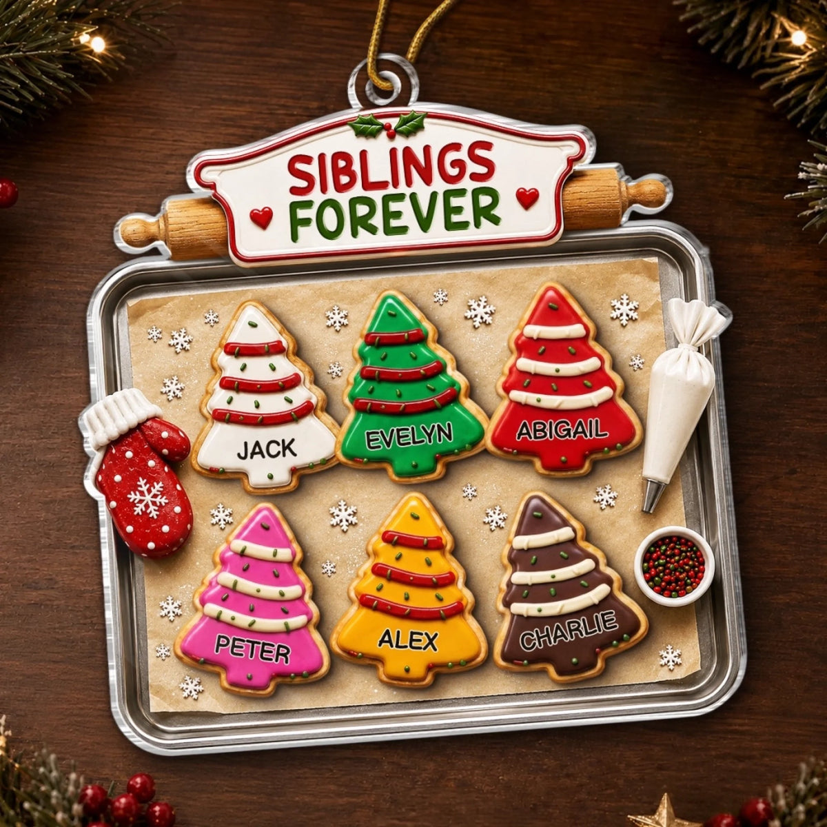 Custom Acrylic Ornament - Personalized Christmas Birthday Gifts For Mom, Dad, Brother, Sister - Baking Memories Together 87975ba2-8012-4b72-832d-0cadeea2b004-banner-5.jpeg