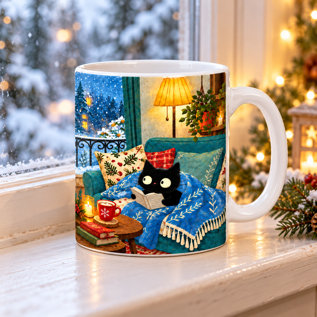 Cozy Black Cat Reading Christmas Mug – Winter Coffee Cup & Gift for Book and Cat Lovers 87a3424b-748a-4200-bf3b-ed97c39728d0-banner-3.png