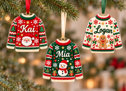 Custom Sweater Christmas Ornament With Name, Baby Name Ornament, Kids Gift 2026 Mini Sweater Letter Name Xmas Tree Decor, Family Ornament 884c9adb-aef8-4684-b4d0-2bea0ed04e59-6.jpg