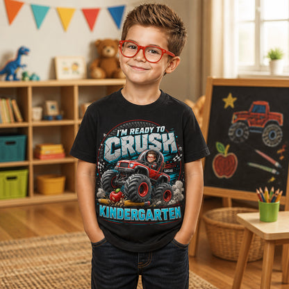 Ready to Crush Kindergarten – Custom Kid Portrait Monster Truck Tee - Personalized T-Shirt - All over printed 88551197-34d7-4181-9c93-23a89676581d.jpg