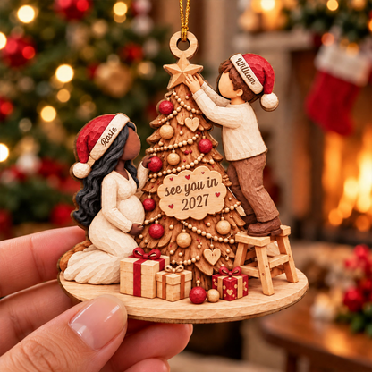 See You in 2027 Expecting Couple 1 Layer Wood Ornament - Personalized Gifts for New Parents 88892cec-453a-43b4-9122-ed7eb3de44b0-t-i-xu-ng-28-.png