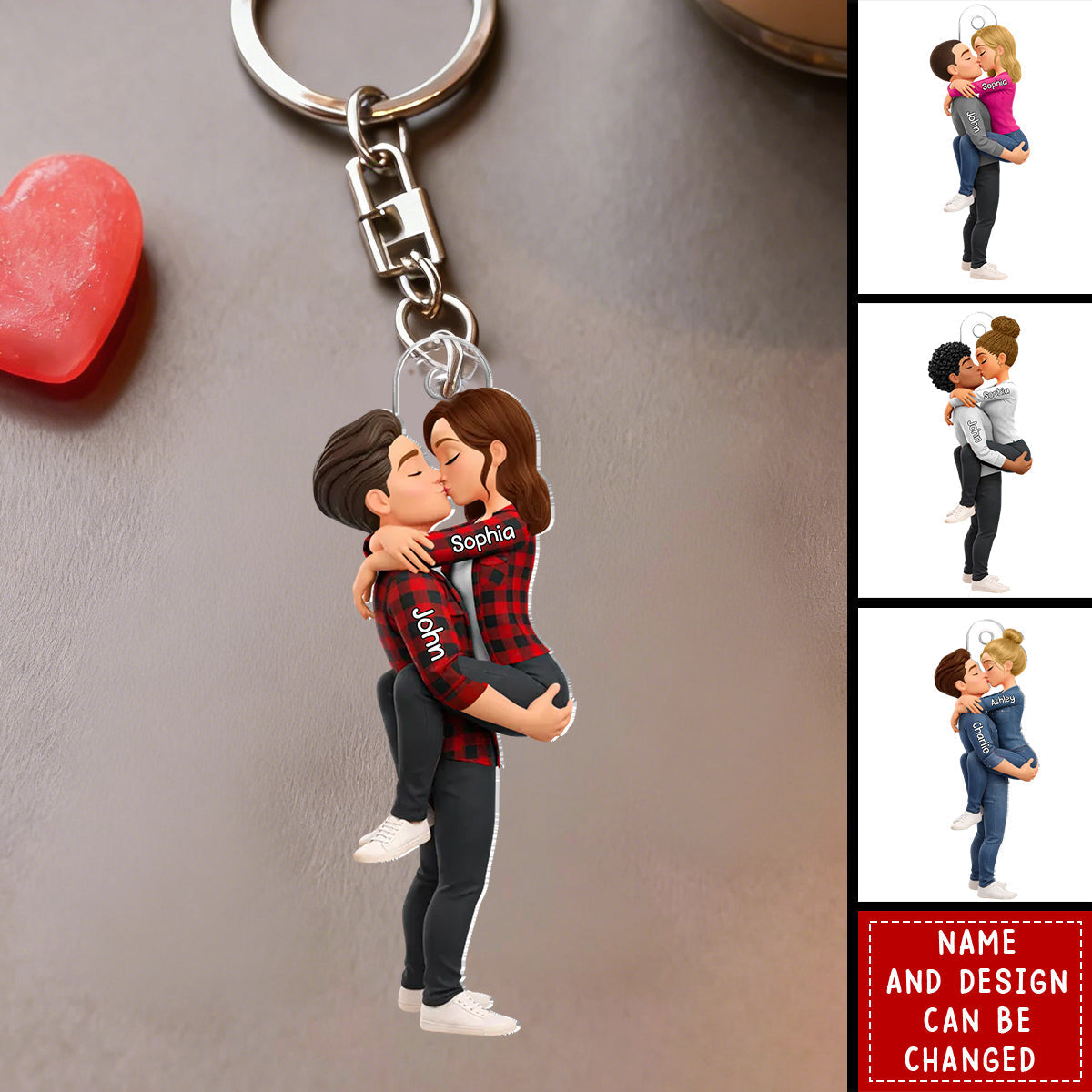 Kissing Couple - Personalized Keychain, Gift for Couple 891ee725-51ec-4f5d-8213-93eaf009944e-1_2_8fbeb964-2ad5-463c-9e02-40161bf9af6e_1200x.jpg