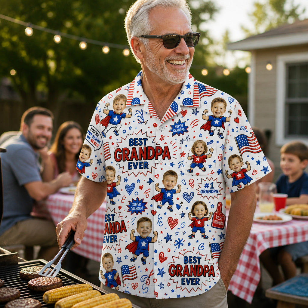 Best Grandpa Ever Superhero AOP - Lifestyle 2