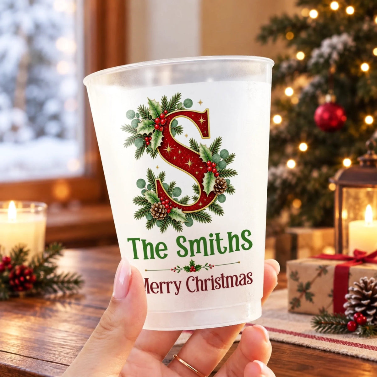 Custom Name Christmas Family Gifts - Personalized Plastic Cups - Christmas Drinkware For Party 89355bcb-7e6b-4fc8-99f1-f90633117522-2.jpeg