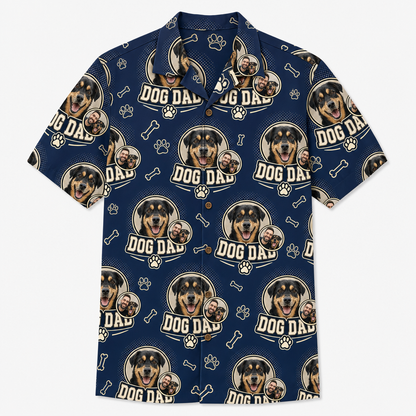 Custom Dog Dad Hawaiian Shirt – Upload Pet Photo - Hero