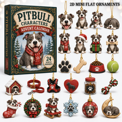 Pitbull Characters Advent Calendar 2026 - 24-Day Festive Countdown, Acrylic Charms Blind Box - Gift For Pitbull Lovers 89e3ece7-4dc5-4806-8930-ffd7e87796b9-pitbull-text.png