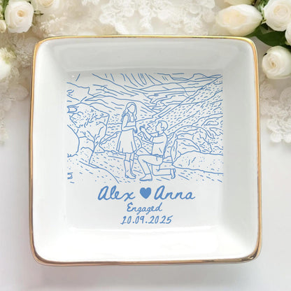 Personalized Couple Portrait Ring Dish, Engagement Gift, Wedding Gift For Bride, Handmade Custom Photo Ring Dish, Custom Photo Jewelry Tray 8_0ca0351c-4bb0-4170-958e-dc1a2157d8fe.jpg