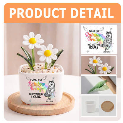 Piece Of My Heart Personalized Glass Everlasting Flowers