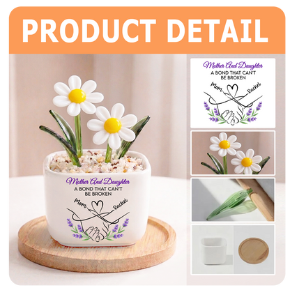 Holding Hands - Personalized Glass Everlasting Flowers