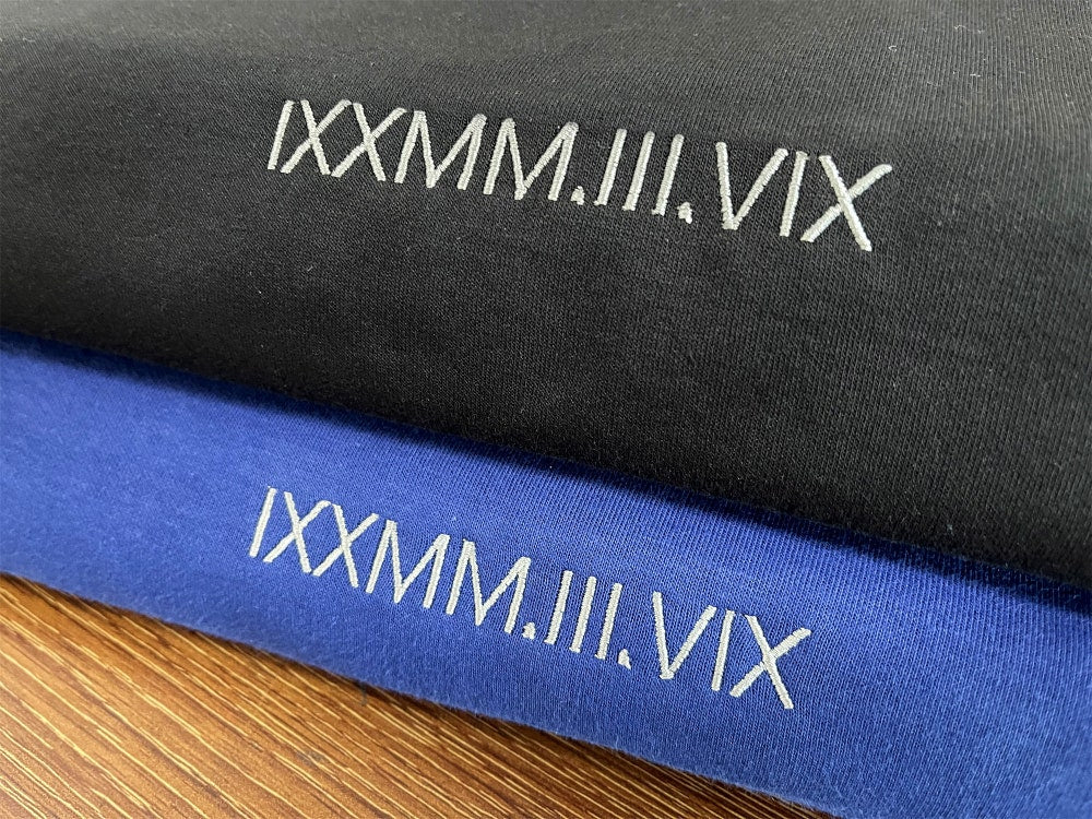 Personalized Roman Numeral Anniversary Hoodies, Custom Embroidered Date Hoodies, Wedding Crewneck Sweatshirt, Matching Couple Jumper Gift 8_ea106f9b-107f-4301-9576-e2f5ca791fde.jpg