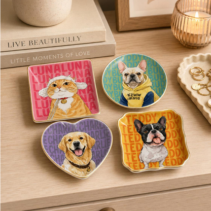 Personalized Pet Photo Portrait Jewelry Dish, Custom Dog Cat Name Trinket Tray, Watercolor Pet Keepsake, Pet Lover Memorial Sympathy Gift 8a889859-5fb9-4878-83f8-2e2096595bf3-3.png