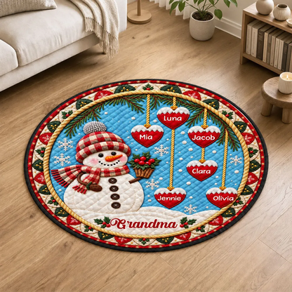 Happy Christmas Snowman Grandma - Personalized Quilted Carpet - Christmas Decoration, Gift For Grandma 8a9ea6d0-0395-4b0d-84bc-aa592aadfe4c-4.png