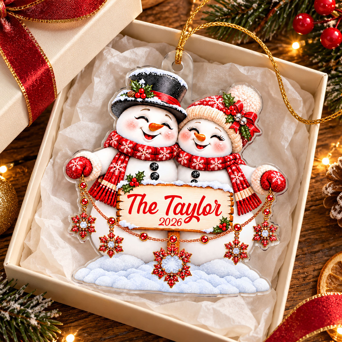 Snowflakes Snowman - Personalized Acrylic Ornament - Christmas Gift for Family 8afeda05-a3d1-4461-9324-0a614c21c903-2-1-.jpg