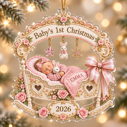 Personalized Baby Girl First Christmas Ornament, Custom Baby Name, Sleeping Newborn - Christmas Gift For Baby, New Dad, New Mom 8b2d52d6-a1e7-4327-acae-7dde4807aa99-q1.png