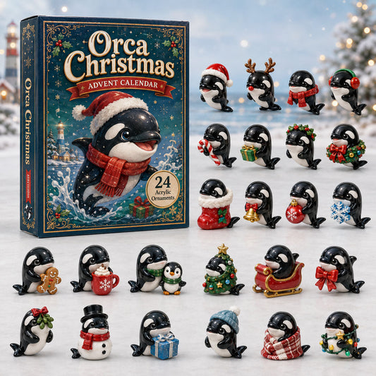Orca Christmas Advent Calendar 2026 - 24-Day Festive Countdown, Acrylic Charms Blind Box - Gift For Orca Lovers 8b61235b-4dce-4ff9-91a4-f780ab7fb8f3-orca.jpg