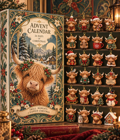 Highland Cow Christmas Advent Calendar 2026, 24-Day Holiday Countdown with 24 Hanging Cow Charms, Art Nouveau Christmas Gift 8cc54b3b-dae3-4451-b3b6-edace87ddc7a-n1.png