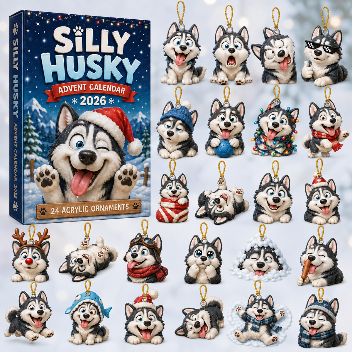 Silly Husky Advent Calendar 2026 - 24-Day Festive Countdown, Acrylic Charms Blind Box - Gift For Husky Lovers 8d24108a-c2c5-4f1b-bfb1-52a23ea07688-husky-box-charms.png