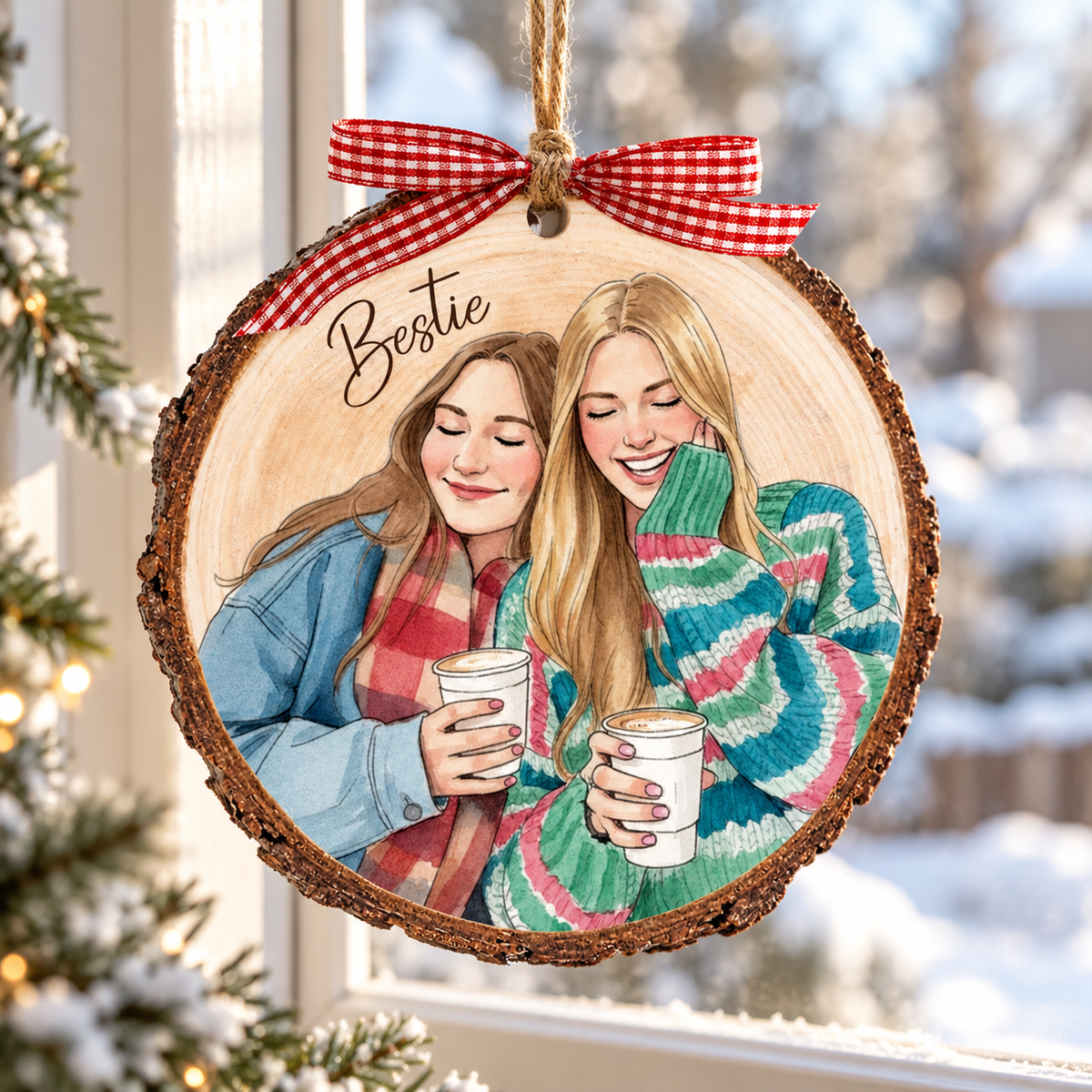 Personalized Friends Portrait From Photo Ornament: Besties Ornament, Best Friend Christmas Gift 8d53f4f3-f068-4355-ad0e-b59950775ce2-banner-1.png