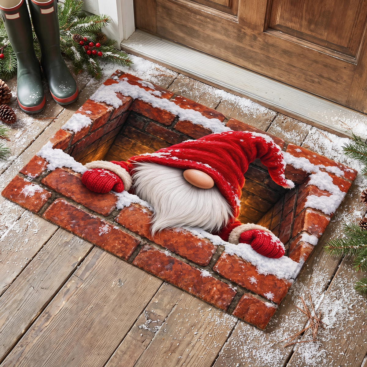 Gnome For The Holidays Doormat, Funny Family Christmas Doormat, Gift for Family Christmas 8d7706c4-abc6-4b01-b707-09aa140f058c-MK_4_56.png