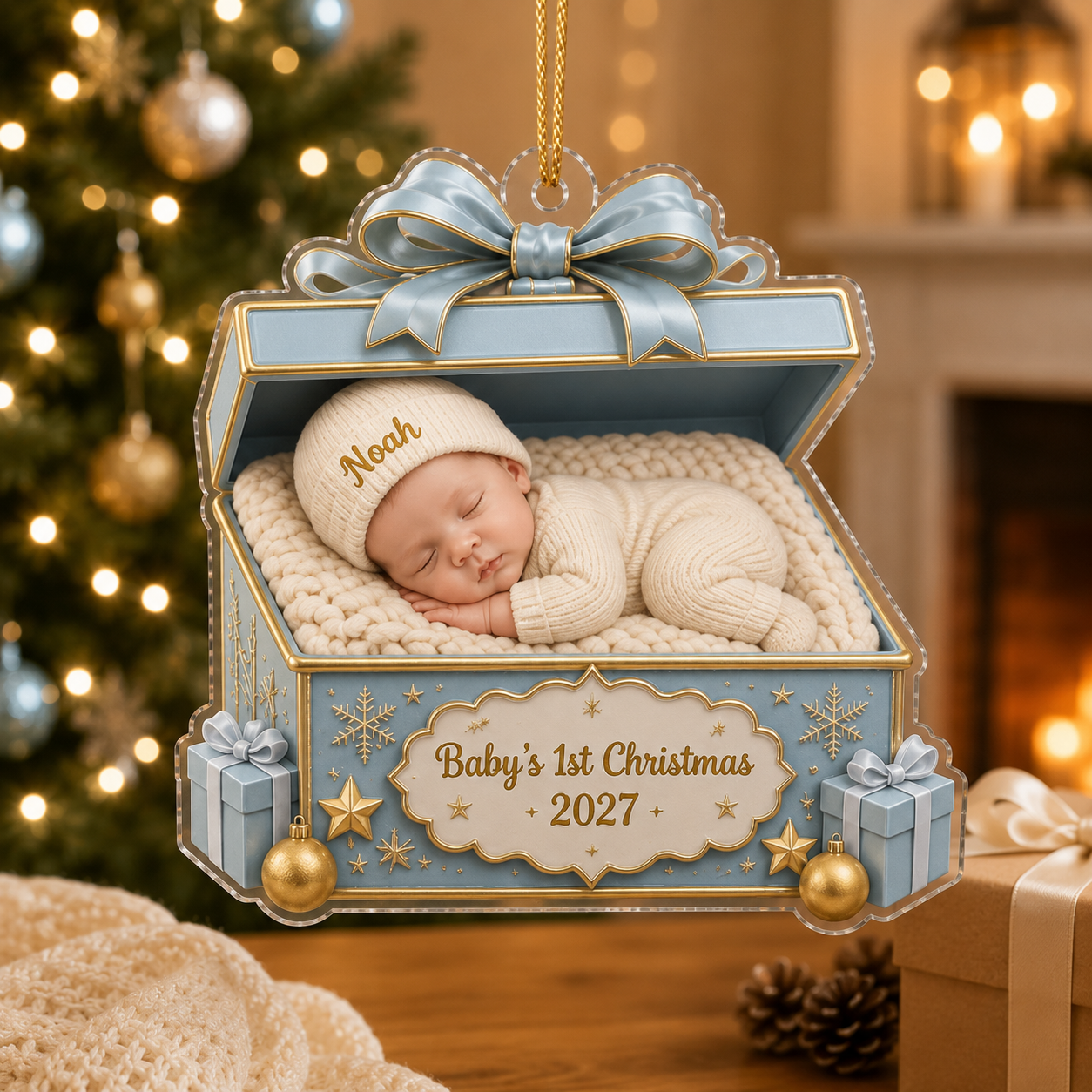 Baby’s 1st Christmas – Personalized Photo Personalized Ornament – Baby Boy or Girl Christmas Gift, Sweet Holiday Memory Gift for New Parents 8d812282-a537-4395-bc06-9a31f434bddc-mockip.png