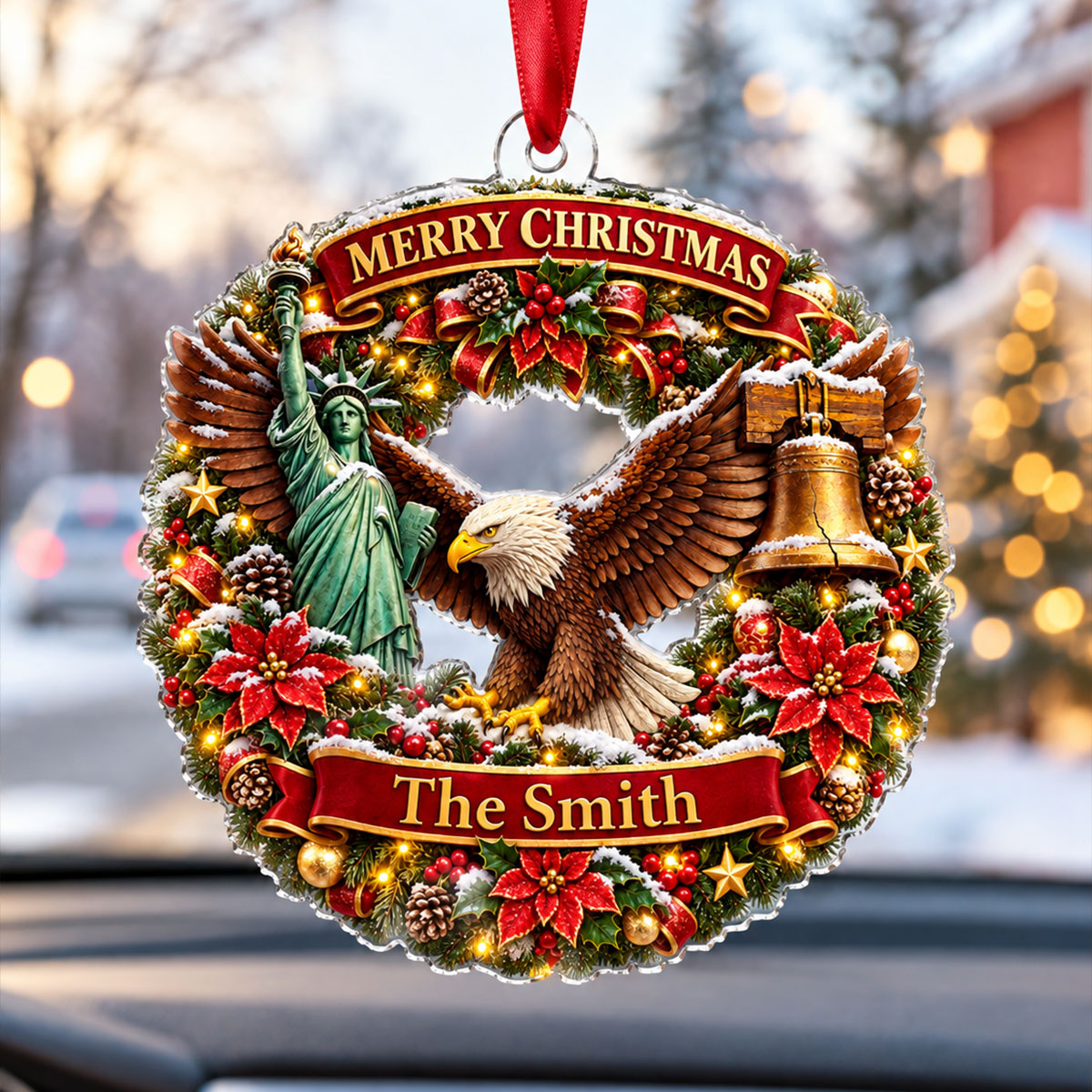 Proud Hearts, Strong Nation - Personalized Acrylic Ornament - Christmas Acrylic Ornament 8dac837b-d295-4626-a012-64f77a29ba71-1-2-.jpg
