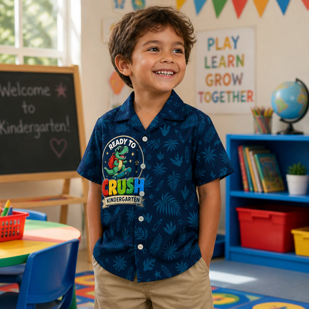 Ready to Crush Kindergarten Dino – Kids Hawaiian AOP - Hawaiian Kids Shirt - AOP 8db46f3b-35e0-4299-97cc-f2ce37c1781e.jpg