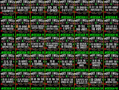 520 Quotes and Custom Most Likely to Christmas Shirt, Family Matching Christmas T-Shirts, Christmas Shirt, Funny Christmas Shirt, Xmas Tees 8e0ca52d-4bc5-4d42-bb92-3f8c31f535b5-1-40.jpg
