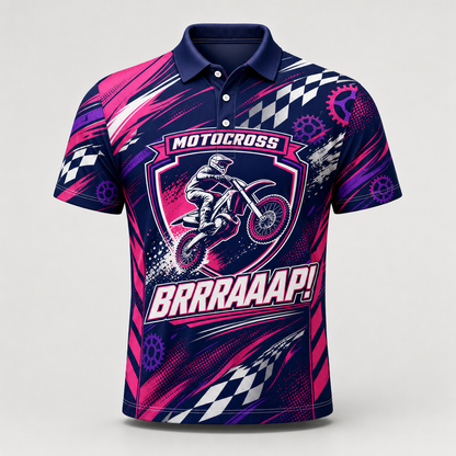 Motocross 365 BRRRAAAP! AOP Polo - Polo shirt - All over printed 8e385616-b0b2-4a79-b6af-1a48963affdf.png