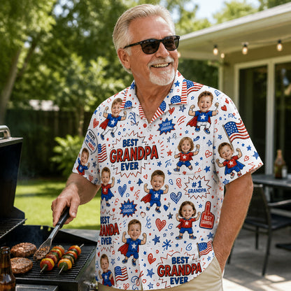 Best Grandpa Ever Superhero AOP - Lifestyle 1