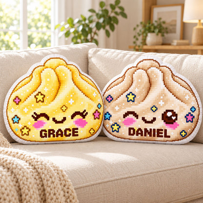 Rainbow Pixel Art Dumpling Custom Shaped Pillow with Name - Personalized Gift for Kids 8ed1c78e-2b41-47b9-8482-56183dedd43b-5-4-.jpg