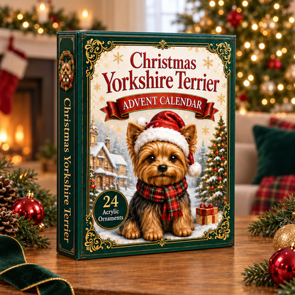 Christmas Yorkshire Terrier Advent Calendar 2026 - 24-Day Festive Countdown, Acrylic Charms Blind Box - Gift For Dog Lovers 8f2128ee-4a65-44c4-a2c8-1f3ddd5c18ca-yorkshire-box.png